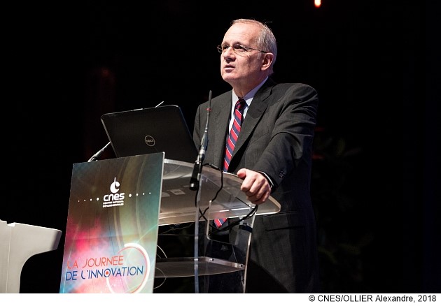 Le CNES a organise pour la troisieme fois, jeudi 25 janvier 2018 a Toulouse, sa Journee de l’Innovation. Ouverte par Jean-Yves Le Gall, President du CNES, elle a permis de faire le point sur les perspectives technologiques, tant pour les systemes orbitaux que pour les lanceurs et un volet specifique consacre aux start-ups, a permis de decouvrir le dynamisme des acteurs africains du domaine.